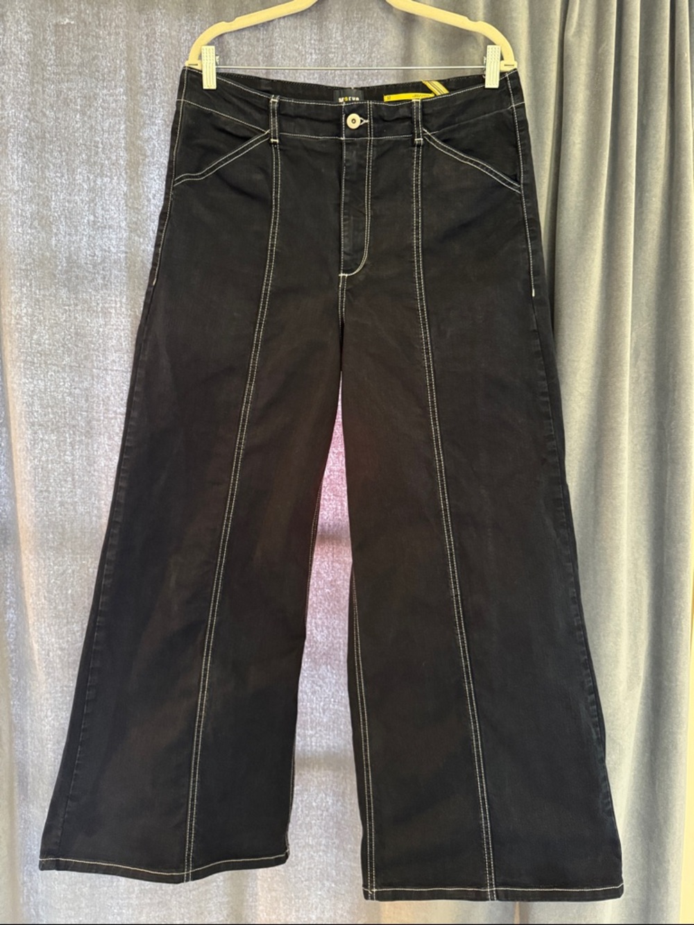 Anthropologie The Delaney Clean-Seamed High-Rise Wide-Leg Jeans by Maeve